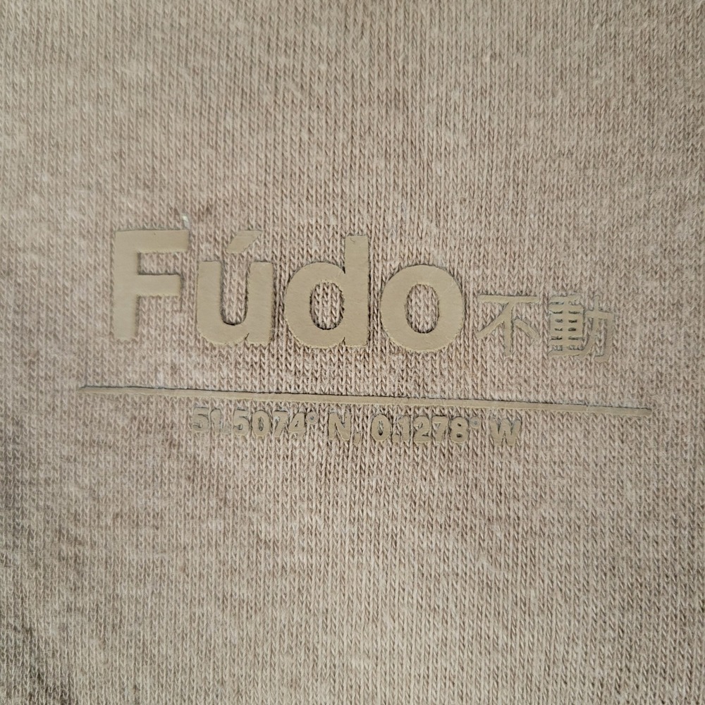 Fudo Hoodie Kids Size 12 Tan Fleece Lined Athleisure Kangaroo Pocket Pullover - Picture 3 of 13